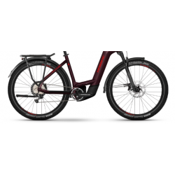 Rower elektryczny HAIBIKE Trekking 11 Low 750Wh tuscan / neon red - gloss 2024