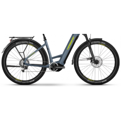 Rower elektryczny HAIBIKE Trekking 7.5 Low 720Wh blue slate  yellow gloss 2024