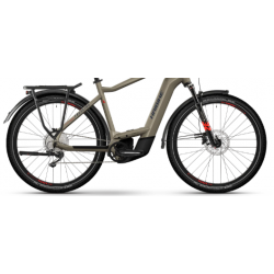 Rower elektryczny HAIBIKE Trekking 8 High 750Wh kawowy / czerwony / niebieski połysk 2024