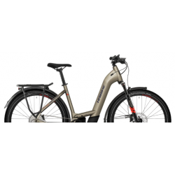 Rower elektryczny HAIBIKE Trekking 8 Low 750Wh kawowy / czerwony / niebieski połysk 2024
