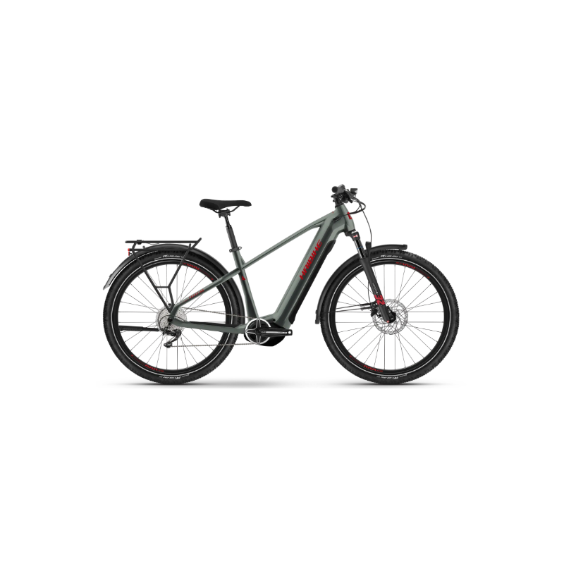 Rower elektryczny HAIBIKE Trekking 5 High 720Wh oliwkowy / czerwony połysk 2023