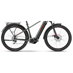 Rower elektryczny HAIBIKE Trekking 5 High 720Wh oliwkowy / czerwony połysk 2023