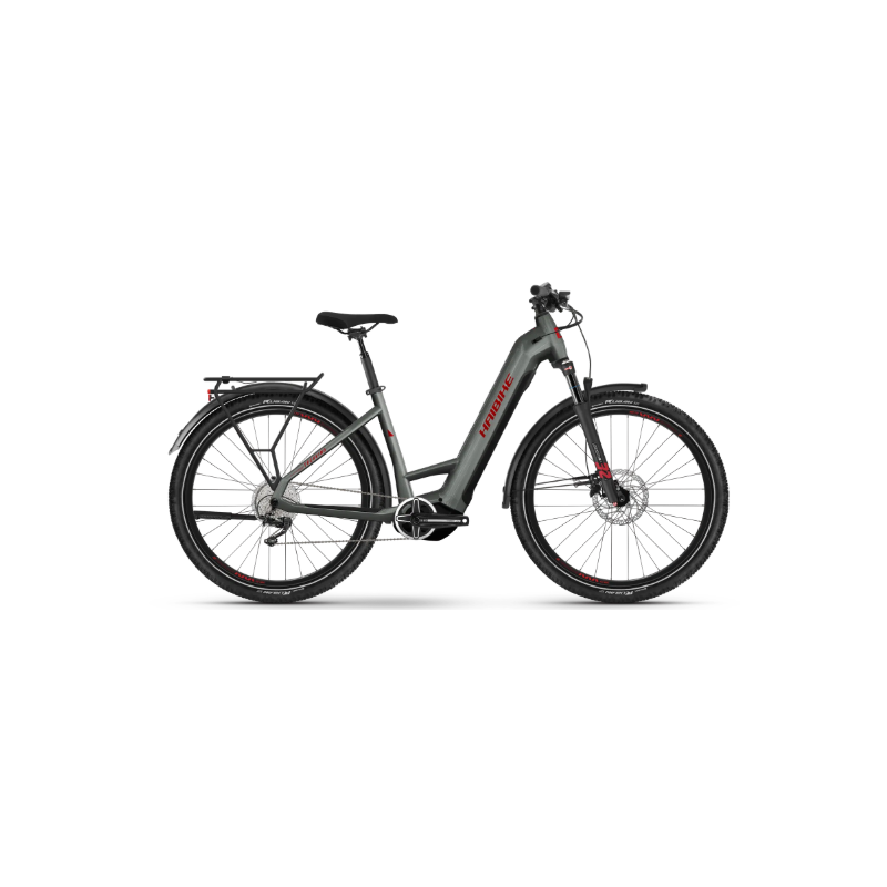 Rower elektryczny HAIBIKE Trekking 5 Low 720Wh olive / red gloss 2023