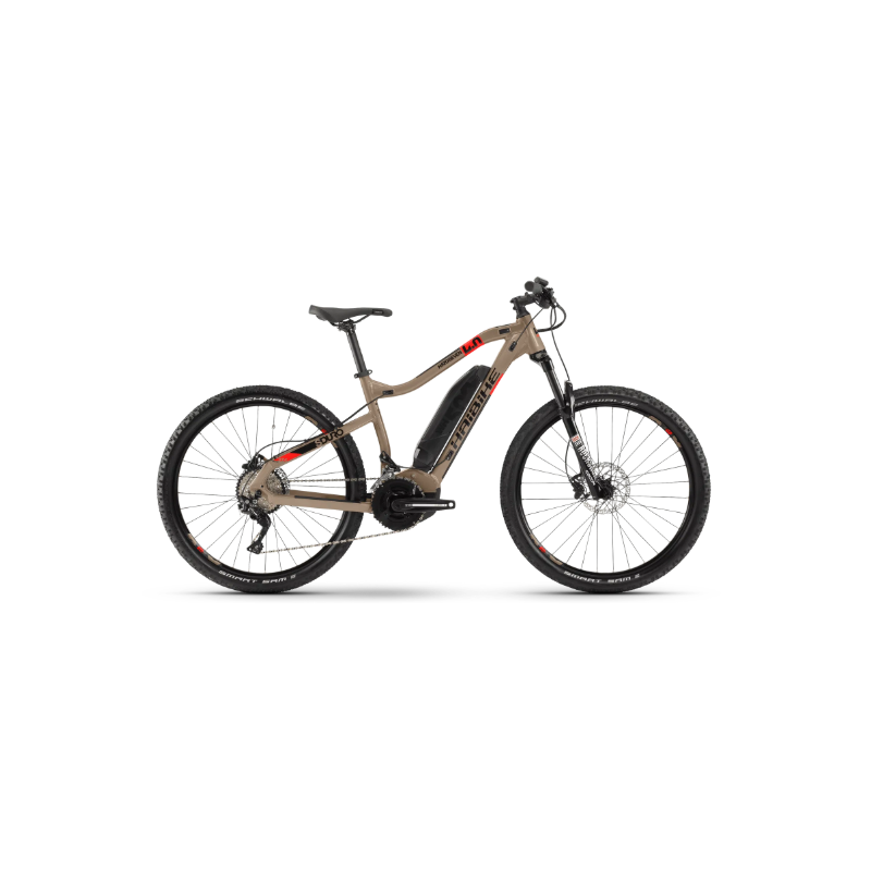 Rower elektryczny HAIBIKE SDURO HardSeven 4.0 MTB Hardtail piaskowy / czerwony / czarny 2020