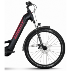 Rower elektryczny GHOST E-TERU UNIVERSAL EQ LOW 625Wh black / metallic rust red glossy 2024