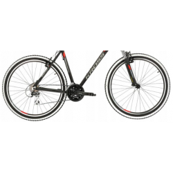 Rower górski KROSS ESPRIT 1 27" czarny / czerwony / grafitowy mat 2024