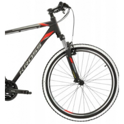 Rower górski KROSS ESPRIT 1 27.5" czarny / czerwony / grafitowy mat USZKODZONY LAKIERNICZO