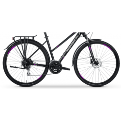 Rower crossowy TABOU 28 FLOW 2.0 EQ czarny / różowy 2025