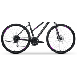 Rower crossowy TABOU 28 FLOW 2.0 W black / rubine