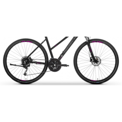 Rower crossowy TABOU 28 FLOW 5.0 W black / rubine