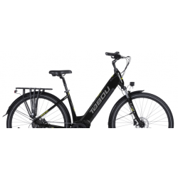 Rower elektryczny TABOU 28 MONO UP 1.0 black / lime 2025