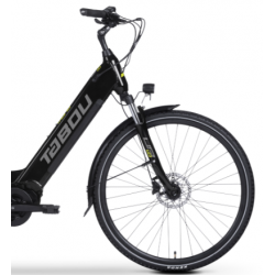 Rower elektryczny TABOU 28 MONO UP 1.0 black / lime 2025