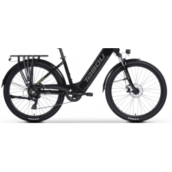 Rower elektryczny TABOU 28 MONO UP ECO czarny / zielony 2025