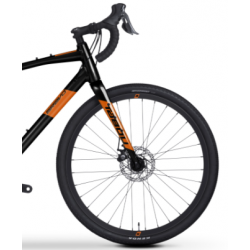 Rower gravel TABOU 28 GRAVO 2.0 black / orange
