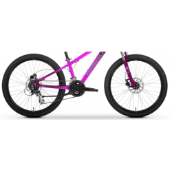 Rower młodzieżowy TABOU 24 SUPERGIRL 1.0 różowy / fioletowy