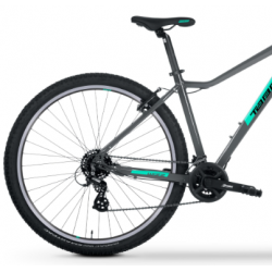 Rower MTB damski TABOU 29 WIZZ 1.0 (14s ALTUS) steel / mint 2024