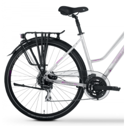 Rower trekkingowy damski TABOU KINETIC 3.0 PLUS W biały / rubinowy 2024