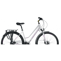 Rower trekkingowy damski TABOU KINETIC 3.0 PLUS W biały / rubinowy 2024