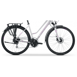 Rower trekkingowy TABOU 28 KINETIC 3.0 PLUS W biały / rubinowy 2024