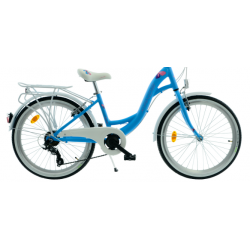 Rower młodzieżowy KANDS 24 AMELKA błękitno / biały mat 2025