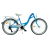 Rower młodzieżowy KANDS 24 AMELKA błękitno / biały mat 2025