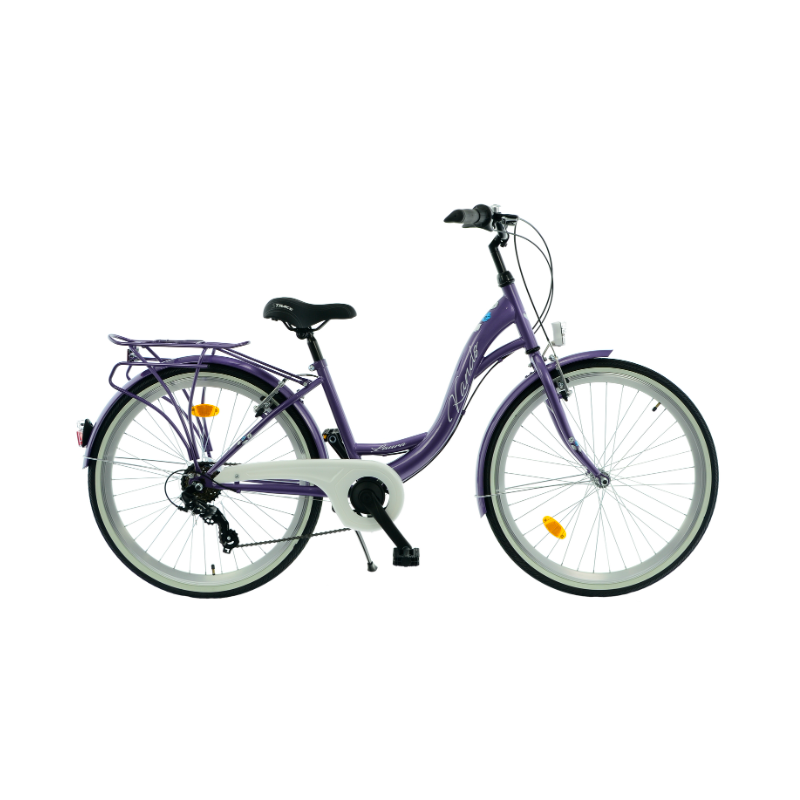 Rower miejski KANDS 26 LAURA fioletowy połysk 2025