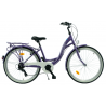 Rower miejski KANDS 26 LAURA fioletowy połysk 2025
