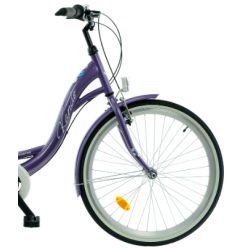 Rower miejski KANDS 26 LAURA fioletowy połysk 2025