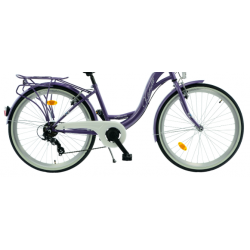 Rower miejski KANDS 26 LAURA fioletowy połysk 2025