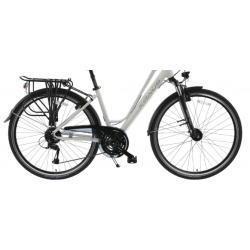 Rower trekkingowy KANDS 28 ELITE PRO ACERA DAMSKI biały 2023