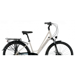 Rower trekkingowy KANDS 28 ELITE PRO ALIVIO V3 Damski biało-turkusowy 2023