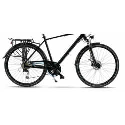 Rower trekkingowy KANDS 28 ELITE PRO ALIVIO V3 czarno-bordowy 2023