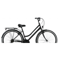 Rower trekkingowy KANDS 28 GALILEO DAMSKI czarno-różowy 2023