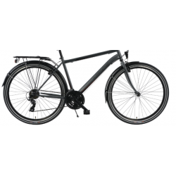 Rower trekkingowy KANDS 28 GALILEO MĘSKI grafitowo-czerwony 2023