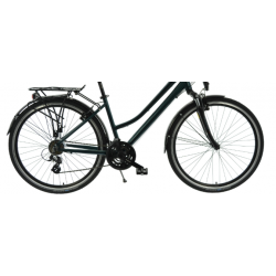 Rower trekkingowy KANDS 28 TRAVEL-X DAMSKI ciemnozielony 2023