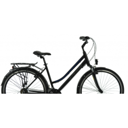 Rower trekkingowy KANDS 28 TRAVEL-X DAMSKI czarno-niebieski 2023