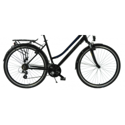 Rower trekkingowy KANDS 28 TRAVEL-X DAMSKI czarno-niebieski 2023