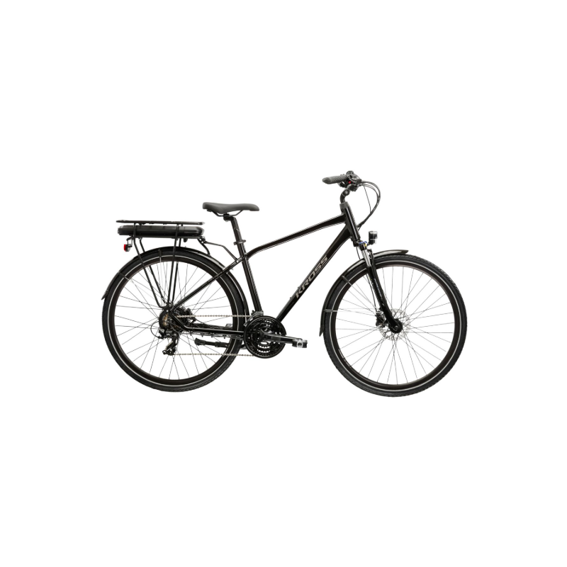 Rower elektryczny KROSS TRANS HYBRID 345 czarny / grafitowy połysk 2023