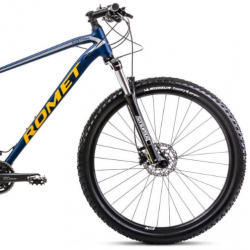 Rower górski ROMET Mustang M3 CS ciemnoniebiesko / żółty 2024
