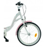 Rower dziecięcy KANDS DIANA 6 SPEED biały / różowy połysk