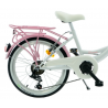 Rower dziecięcy KANDS DIANA 6 SPEED biały / różowy połysk