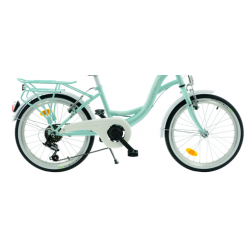 Rower dziecięcy KANDS DIANA 6 SPEED miętowy połysk