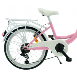 Rower dziecięcy KANDS DIANA 6 SPEED różowy mat
