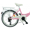 Rower dziecięcy KANDS DIANA 6 SPEED różowy mat