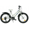 Rower dziecięcy KANDS DORIS biały / niebieski połysk 2024 (białe siodełko)