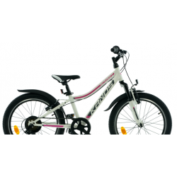 Rower dziecięcy KANDS SMART AM biały / różowy mat