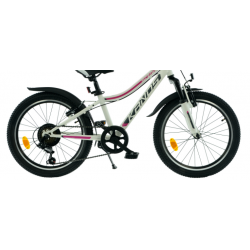 Rower dziecięcy KANDS SMART AM biały / różowy mat