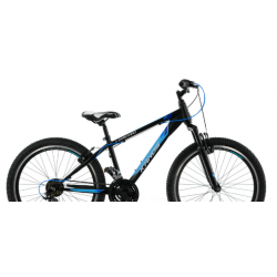 Rower młodzieżowy KANDS LORENZO czarny / niebieski mat 2023