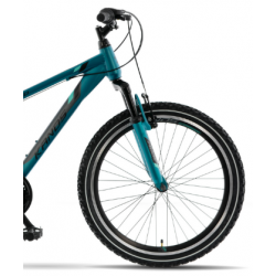 Rower młodzieżowy KANDS LORENZO turkusowy mat 2023