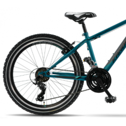 Rower młodzieżowy KANDS LORENZO turkusowy mat 2023